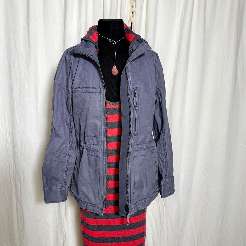 Madewell Gray Cotton Utility Field Jacket – Size Small